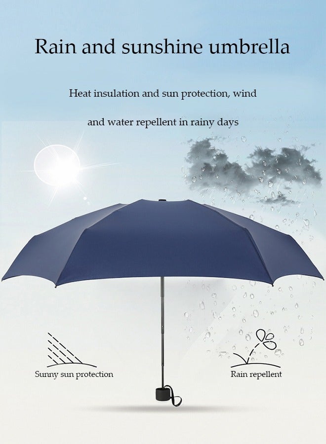 Ultra Light Anti-UV Mini Umbrella,Dual Use Of Rain And Sunny Folding Umbrella,Windproof And Sunscreen Pocket Umbrella Fits Girls Or Ladies - Image 5